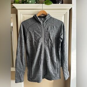 Icebreaker Merino Wool Hoodie Full Zip Sweater Grey Men Size Medium